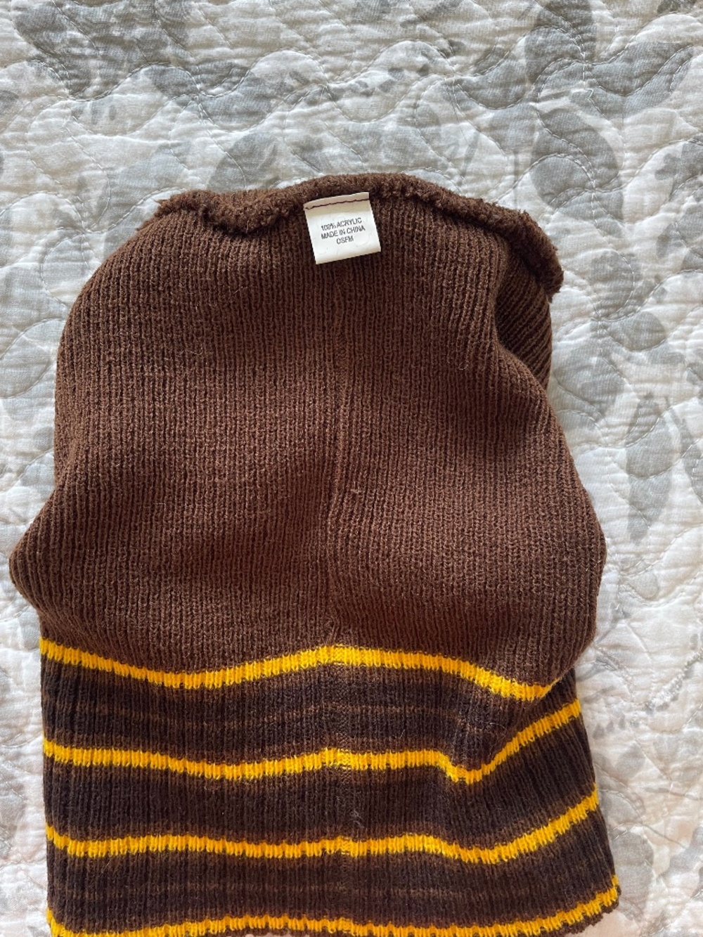 EUC Rare SPY Optic Women’s Vintage Y2K Ribbed Visored Balaclava in Brown/Yellow - Picture 5 of 6